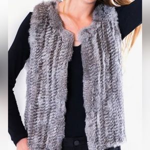 Real Rabbit Fur Vest